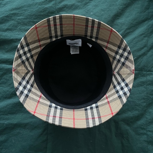 Vintage Check Technical Cotton Bucket Hat main image 4